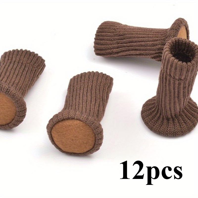 Non-Slip Knitted Furniture Leg Protectors - Noise-Reducing Felt Pads, Durable Chair Leg Sleeves for Wooden Tables and Chairs