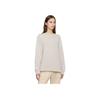 Nike One Relaxed Solid Color Crew Neck Long Sleeve T-Shirt Women Tops Light-Redwood-Brown FN2818-104