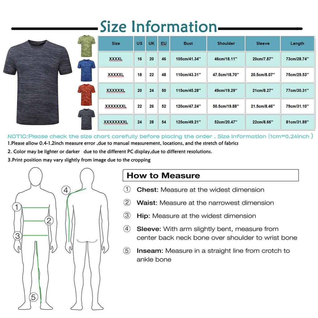 Men's Summer Casual O-Neck T-shirt Fitness Sport Fast-Dry Breathable Top Blouse