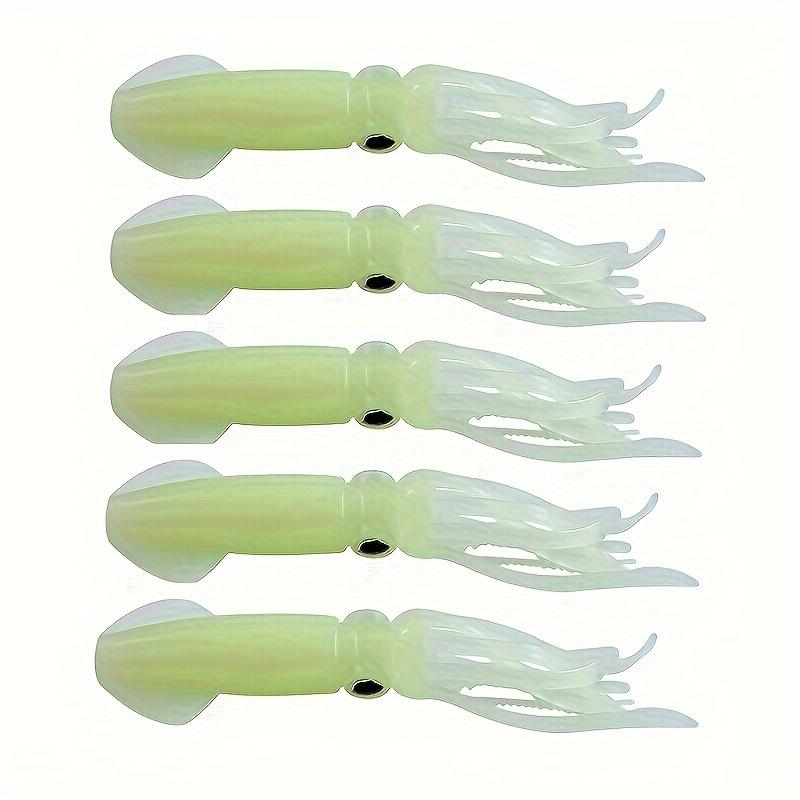5 pièces/set Leurres Bioniques Calamar Appât Artificiel Pêche en Mer Accessoires de Pêche d'Extérieur Leurres de Pêche Pesca Mavllos