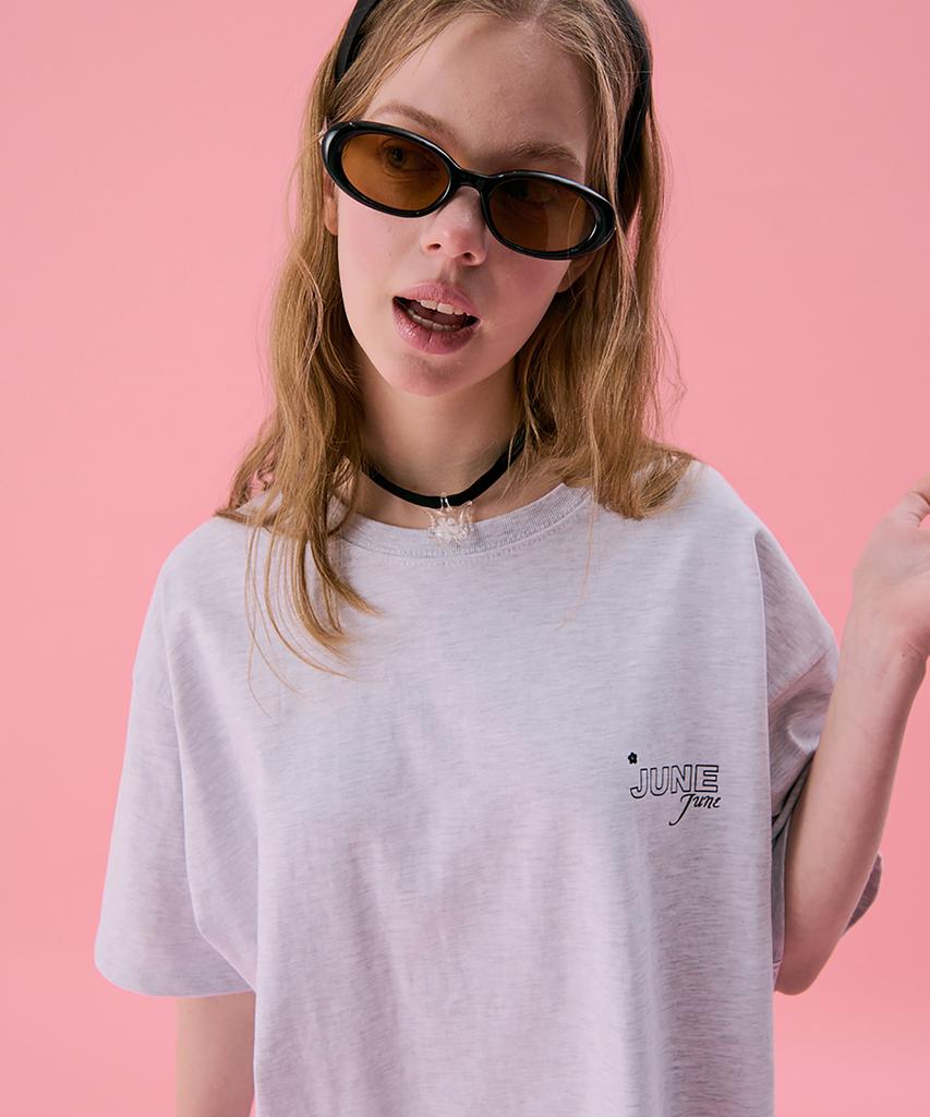 JUNEJUNE SPACE Vol11.Basic Logo T_Melange(Vol11.Basic Logo T_Melange)