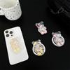 Small Fresh Ins Transparent 3D Flower Bear Scalable Magnetic Desktop Phone Case Airbag Bracket Detachable