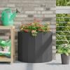 Plant Pot Black 60 X 30 X 50 Cm Steel