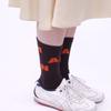 HANKY ALPHABET CREW SOCKS [Brown-Orange]