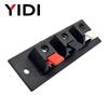 2pcs 6pcs 10pcs 2 3 4 Positions Connector Push In Jack Load Spring 4 Poles Round Square Audio Speaker Terminals Plug Socket Clip