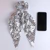 Music Disco Theme Ribbon Hair Ties Sequin Headwear Retro Hair Band  Women Girls