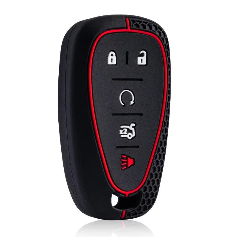 Silicone For Chevrolet Malibu Blazer Traverse Seeker Onix Equino Volt Bolt Trax Orlando Cruze Spark Sonic Camaro Car Key Case