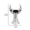 Crescent Tower Candle Holder Metal Ornament Candlestick Candle Stand Candle Holder for Home Festive Wedding Decorative Event
