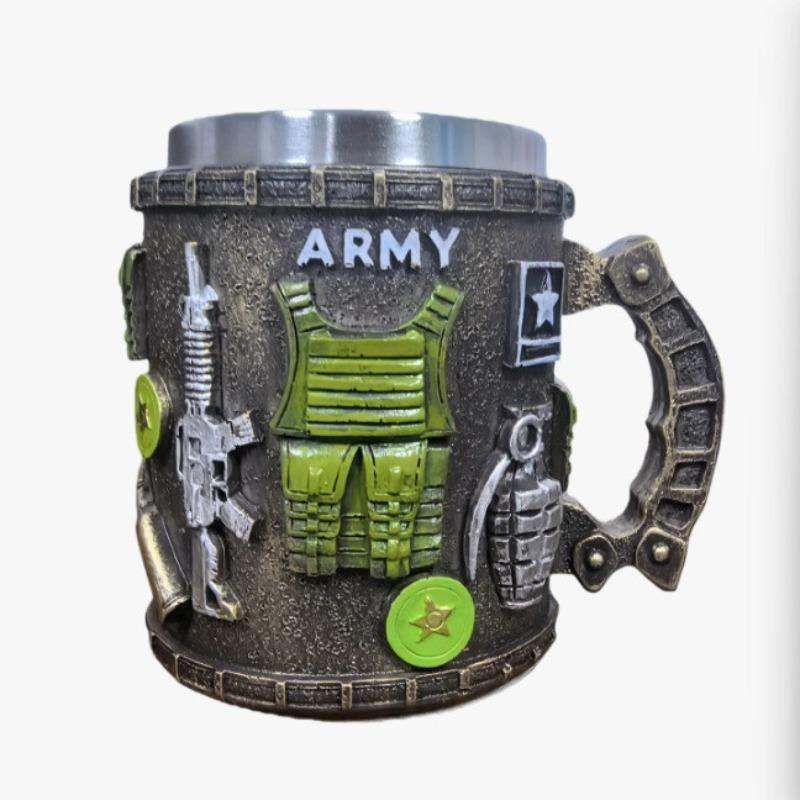 Engine V Cup V Creative Mug Resin Crafts High-end Niche Mechanical Engine Ornament