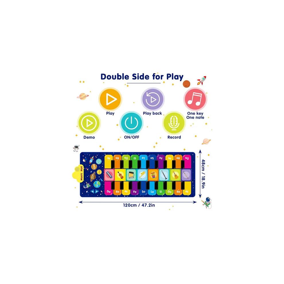 Baby Music Mat Toy Piano Educational Toys for Birthday Christmas Gifts