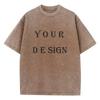 Unisex Cotton Washed Tshirt Customized Printed T