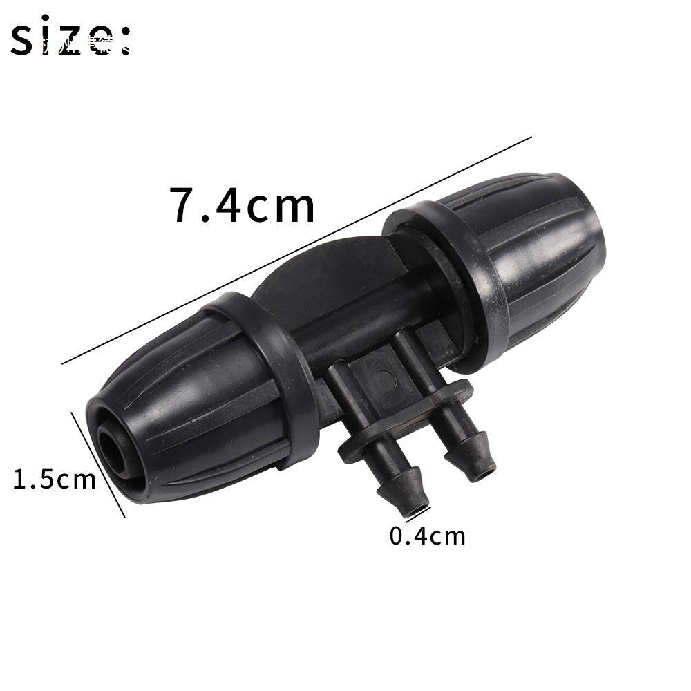 8/11 To 4/7 Tube Quick Connect Reducer Tee - Micro-Spray Gardening Accessory