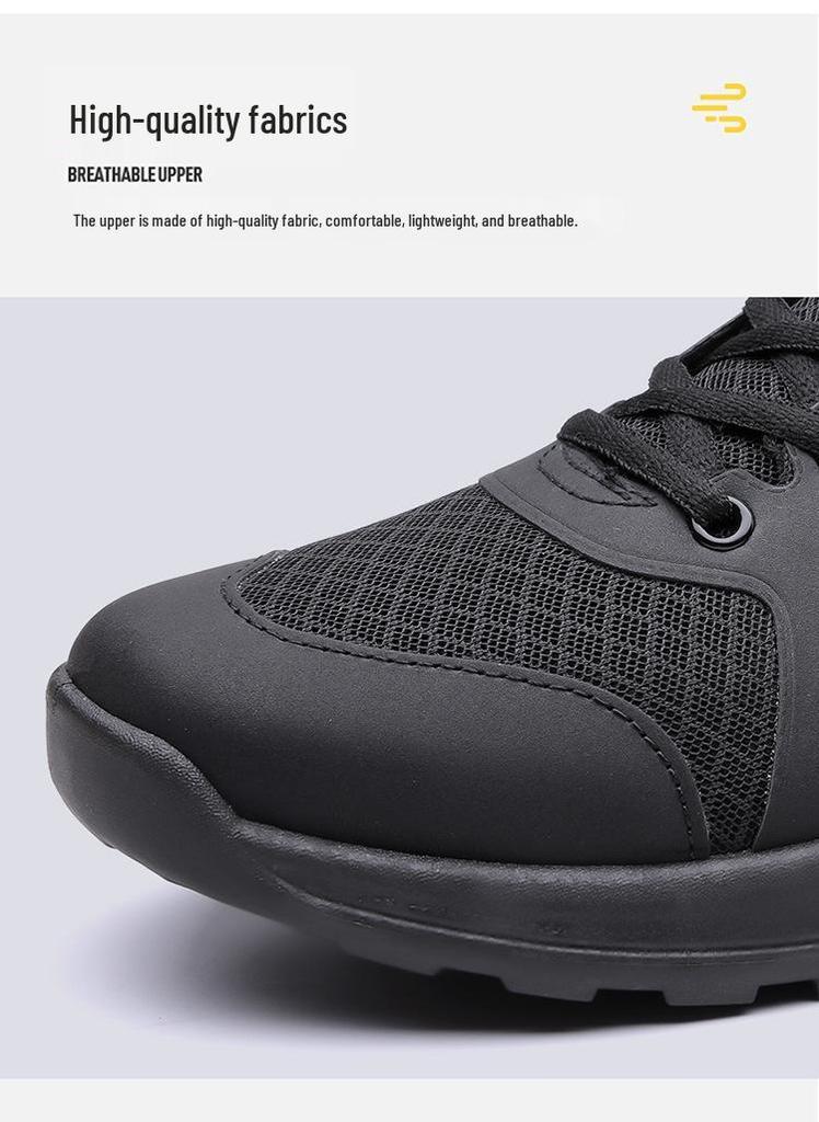 2025 Spring/Summer Men's Breathable Mesh Training Shoes - Lace-up Outdoor Fitness Sneakers