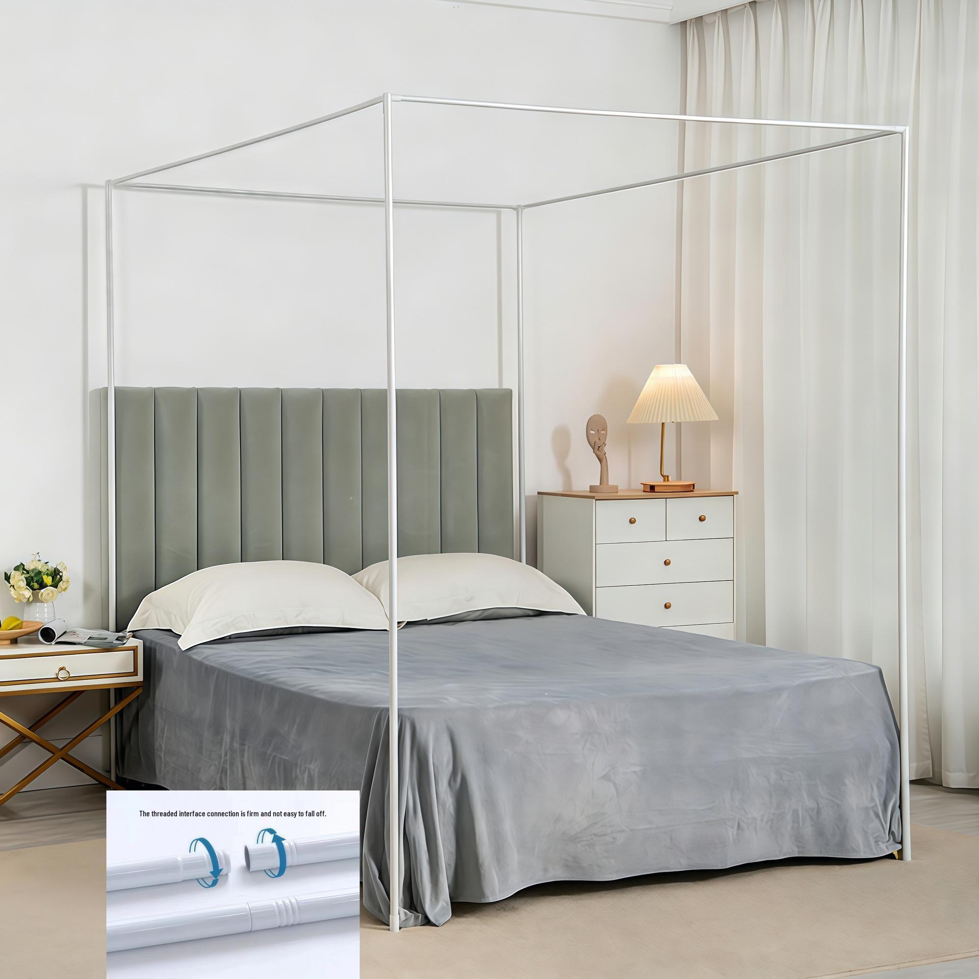Otthoni Palota Hercegnő Stílusú Álló Kétszemélyes Ágy Szúnyogháló - Megvastagított Sátor Géz For Bed Width 1.5m x Length 2.0m