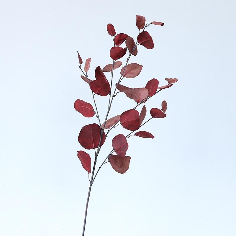 Pink Eucalyptus Leaf Artificial Plants Wall Money Fake Flowers Arrangement Accessories Christmas Home Wedding Decoration