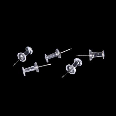 High 40 Pcs Transparent Push Pins Notice Board Map Thumb Tacks Point Bulletin