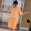 Pregnant Women Order Thin Cotton Dresses, Spring and Summer Clothes, New Fashionable Loose Tops, Splicing Fake Two-piece Skirts