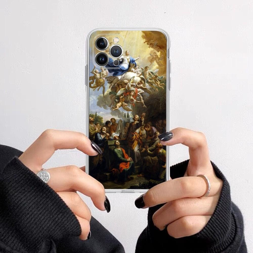 Renaissance Art Phone Case for iPhone 16 15 8 7 6 6S Plus X SE XR XS 14 11 12 13 Mini Pro Max Mobile Case