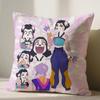 Anime 45X45cm Sofa Pillowcase Demon Hunters Kpop Cushion Cover Soft