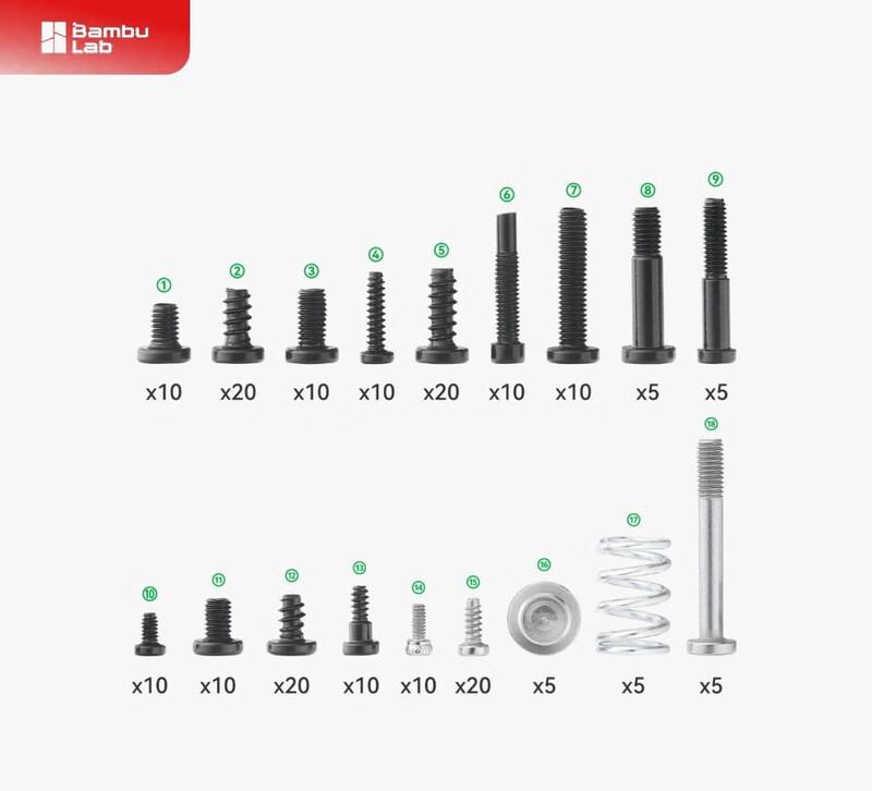 

Набір гвинтів для 3D-принтера Bambu Lab