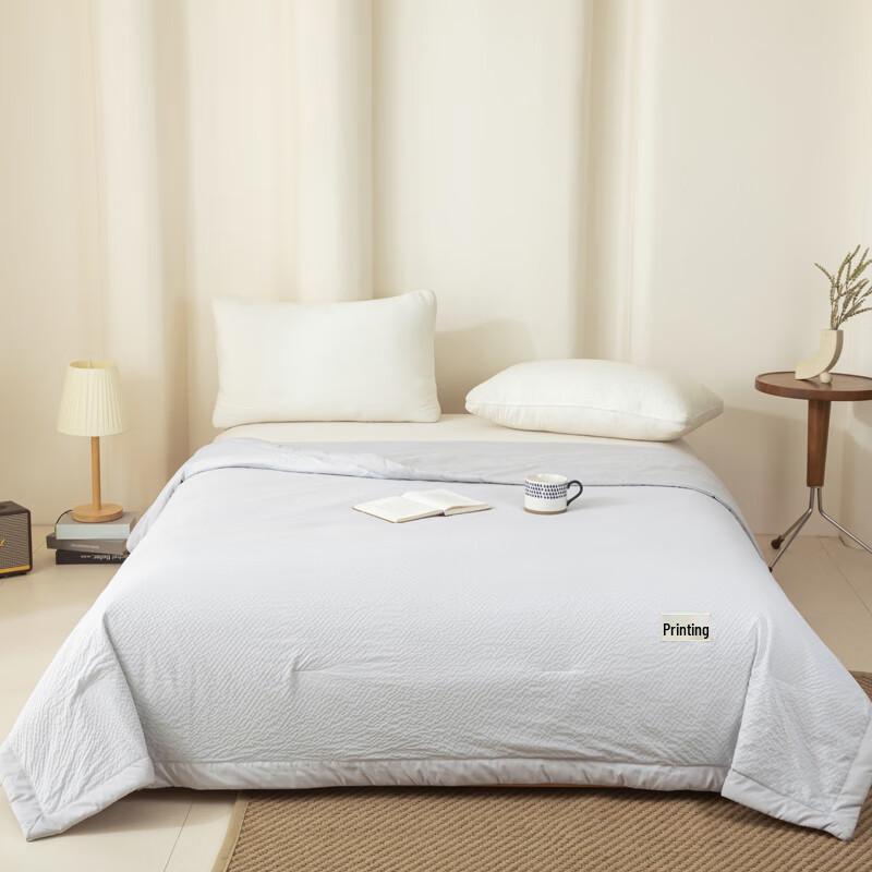 Muji Soft Washed Plaid Soybean Fiber Quilt