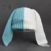 Cappello a Maglia Invernale Lungo con Decorazione Orecchie da Coniglio Colore a Contrasto Unisex Spesso Caldo Alta Elasticità Antivento Copricapo Cappello per Clima Freddo per Sci e