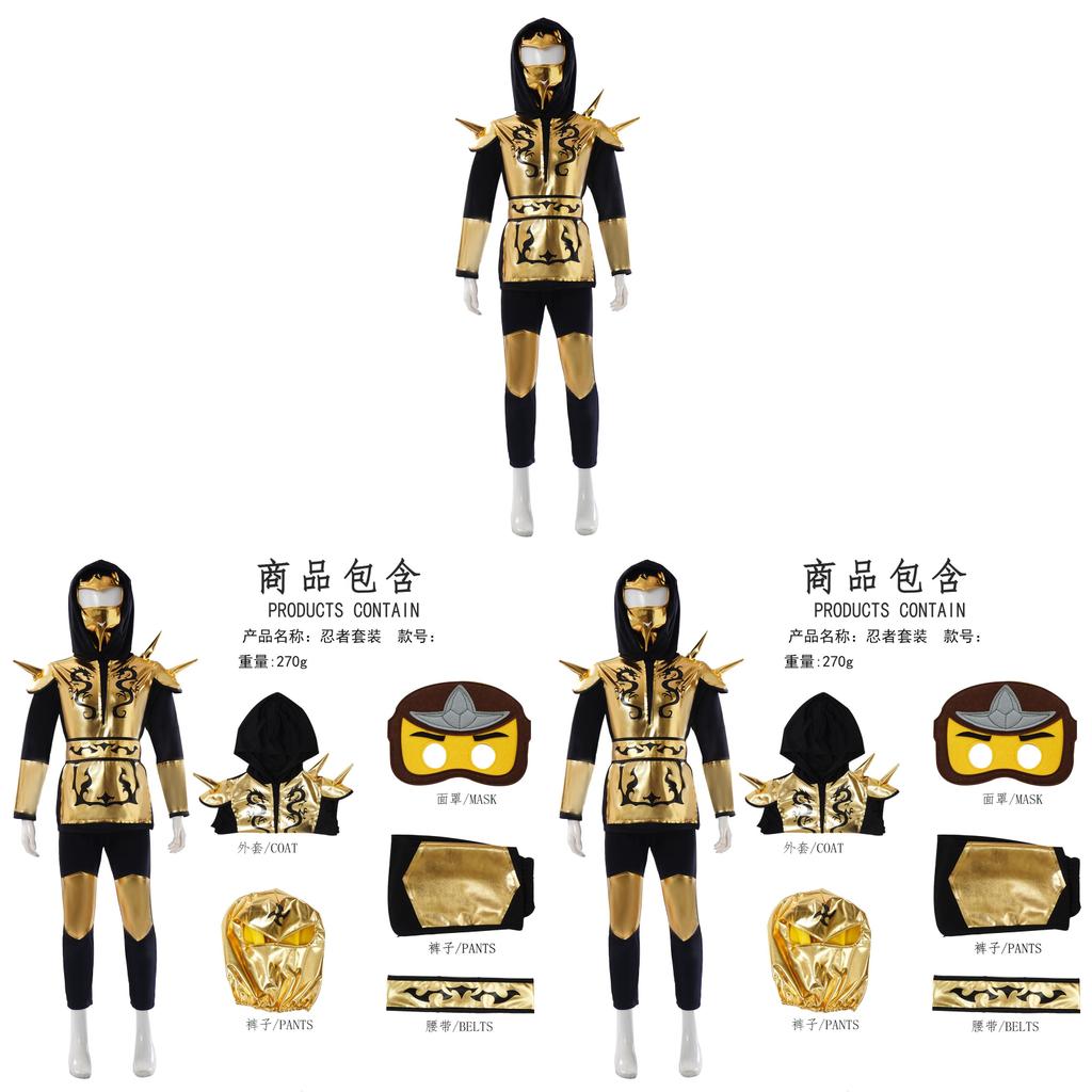 Ninja Children Cosplay Costume With Polyester Fabric For Anime Role Play