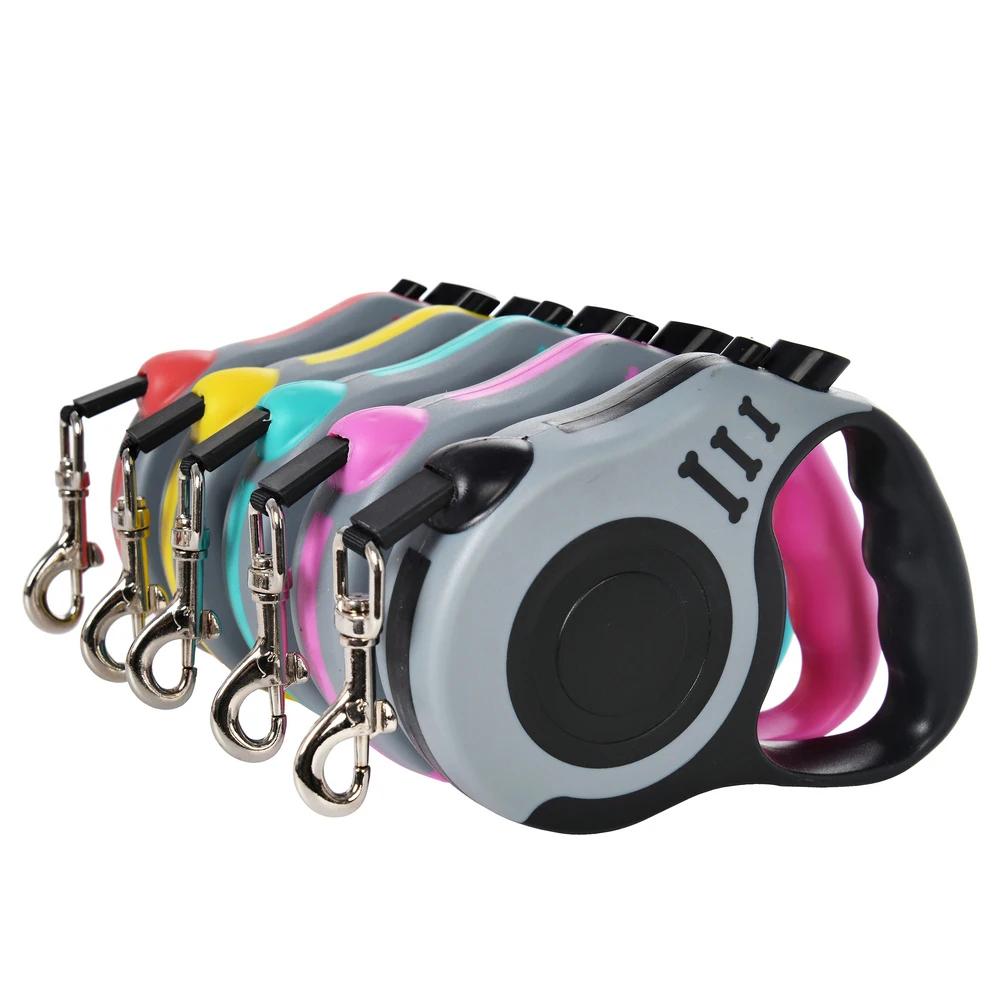 3M 5M Retractable Dog Lead for Small Dogs Puppies Extendable Pet Leash Ergonomic Handle Easy Control for Daily Walking Training
