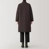 MUJI Washable Quilted Dark Size M Women's Coat, Brown, (BD0YVA4A)