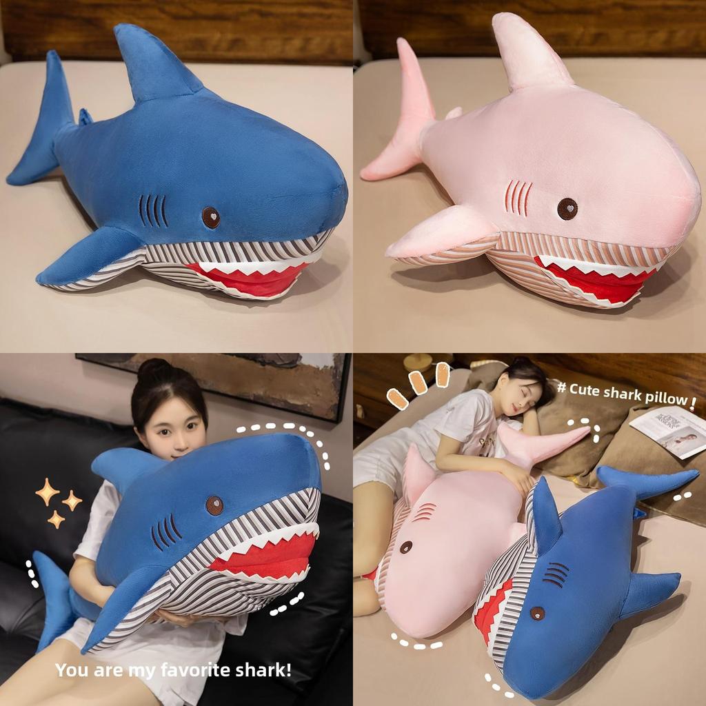 Shark Plush Toy Cartoon Soft Stuffed Animal For Kids Birthday Gift