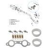 Exhaust Muffler Gasket Seal Spring Rebuild Kit For Polaris 5811511 3610047 Bolt Gasket Donut Seals Spring Accessories