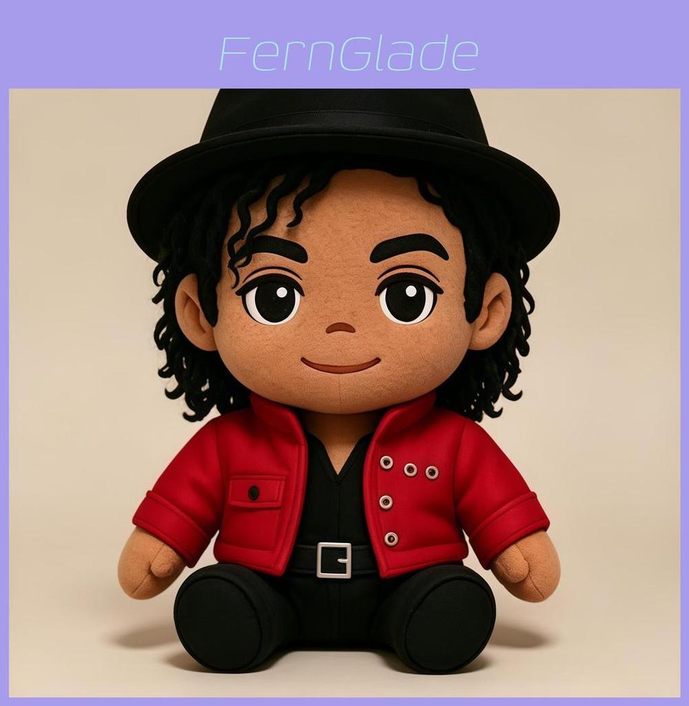 Michael Jackson Plush Toy With Short Pile Fabric For Collectors And Kids