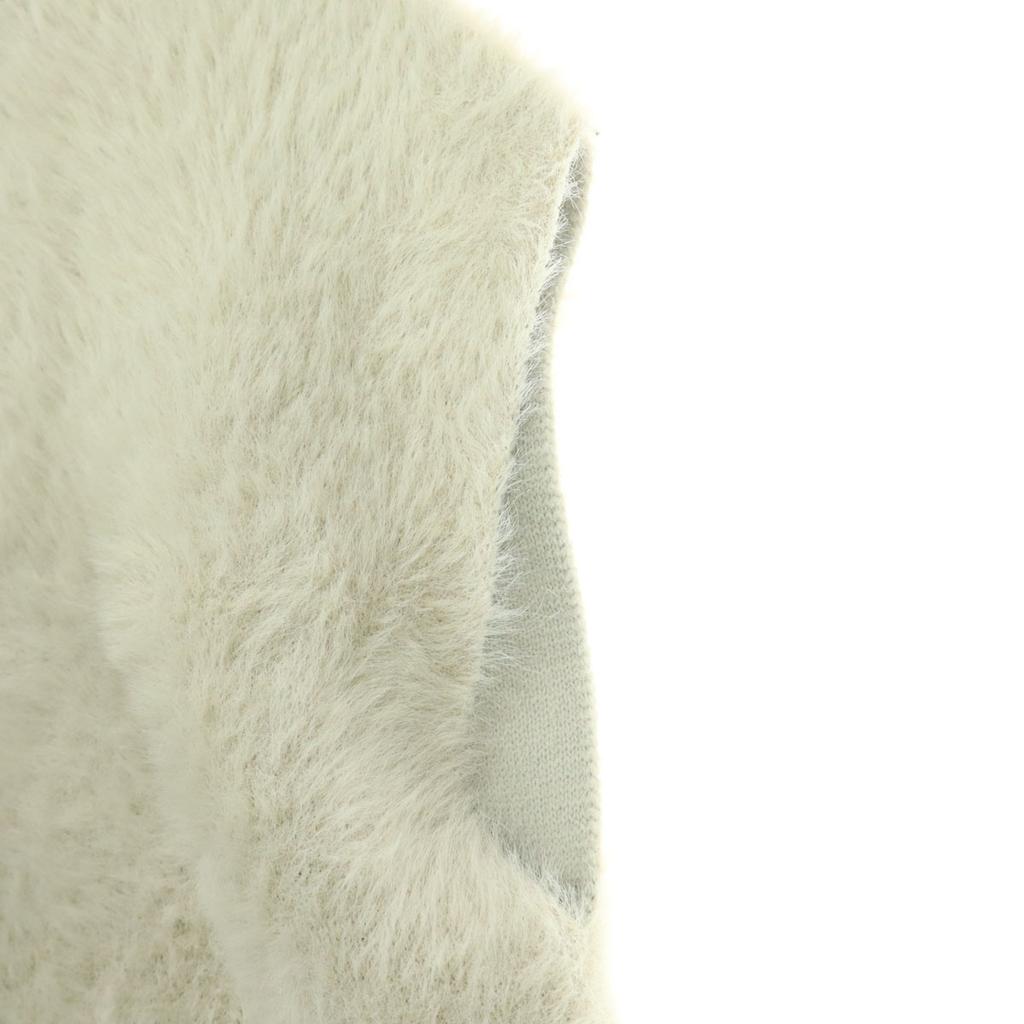Beauty Products PLST No Sleeve Fur Vest S Beige Women Used