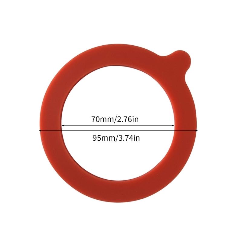 10Pcs Glass Jar Gaskets Replacement Silicone Seals Airtight Gasket Sealing Rings for Jar Lids for Preserving Jars