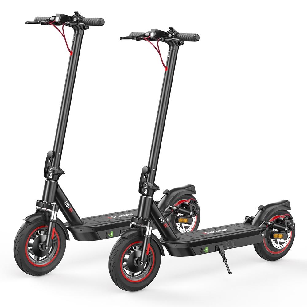 iScooter i10 650W Electric Scooter, 40km/h Max Speed, 45km Range, 10" Pneumatic Tires, Triple Brake System, APP Control