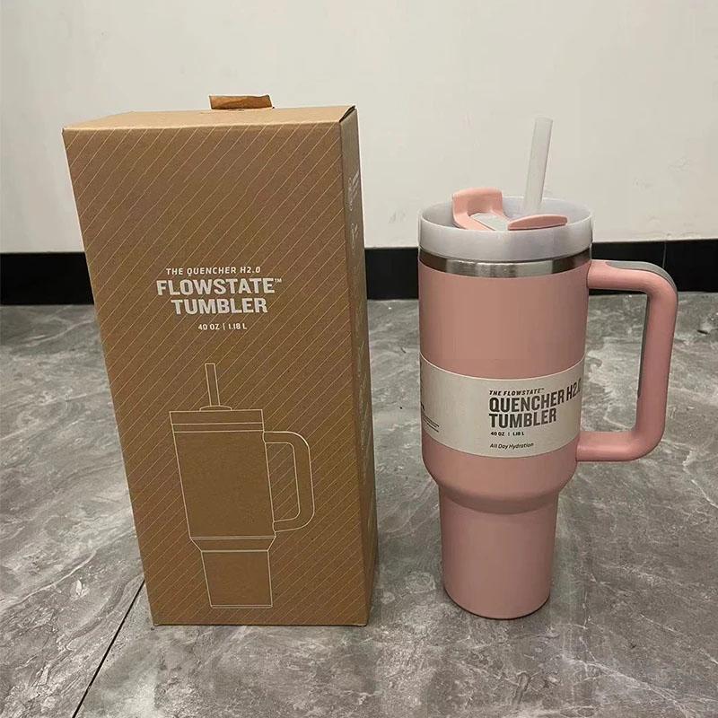 

Бутылка для воды, кружка на 40 унций, стакан из нержавеющей стали, изолированная бутылка для воды с ручкой, соломенная крышка, большая емкость, вакуумная дорожная кружка, уличная автомобильная кофейная кружка 1200ML