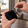 Watch Holder for Drawer Velvet Pillow, Small Square Soft Flannel Cushion, Scratch Bracelet Storage Free Jewelry Organizer Dresser Countertop