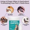 Pet Disposable Cleaning Wipes Dog Teeth Cleaning Finger Wipes Cat Ear and Eye Beauty Wipes Cat Hygiene and Beauty Products 50pcs