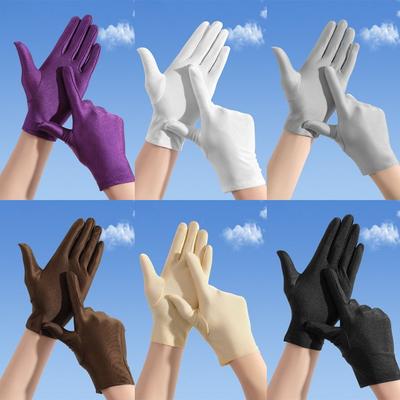 Milk Silk Ceremonial Gloves Non-Slip Serving Waiters Mittens Performance Household Gloves  Female