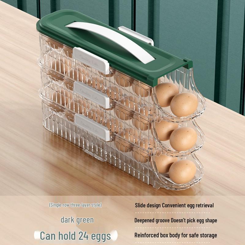 Food-Grade Sealed Egg Storage Box - Refrigerator Door Organizer