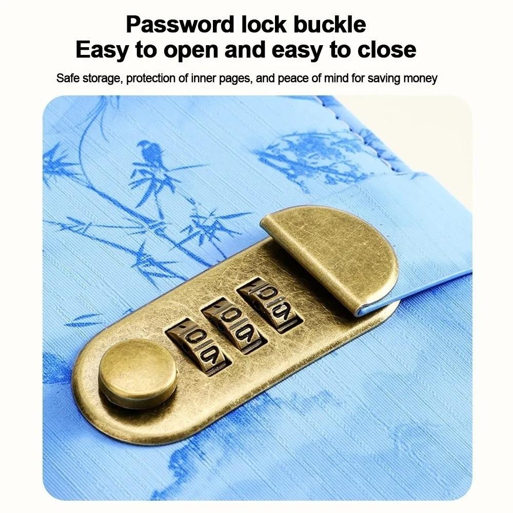 Waterproof Fixed Deposit Book Password Lock Budget Bill Planner Savings Challenge Binder  Daily