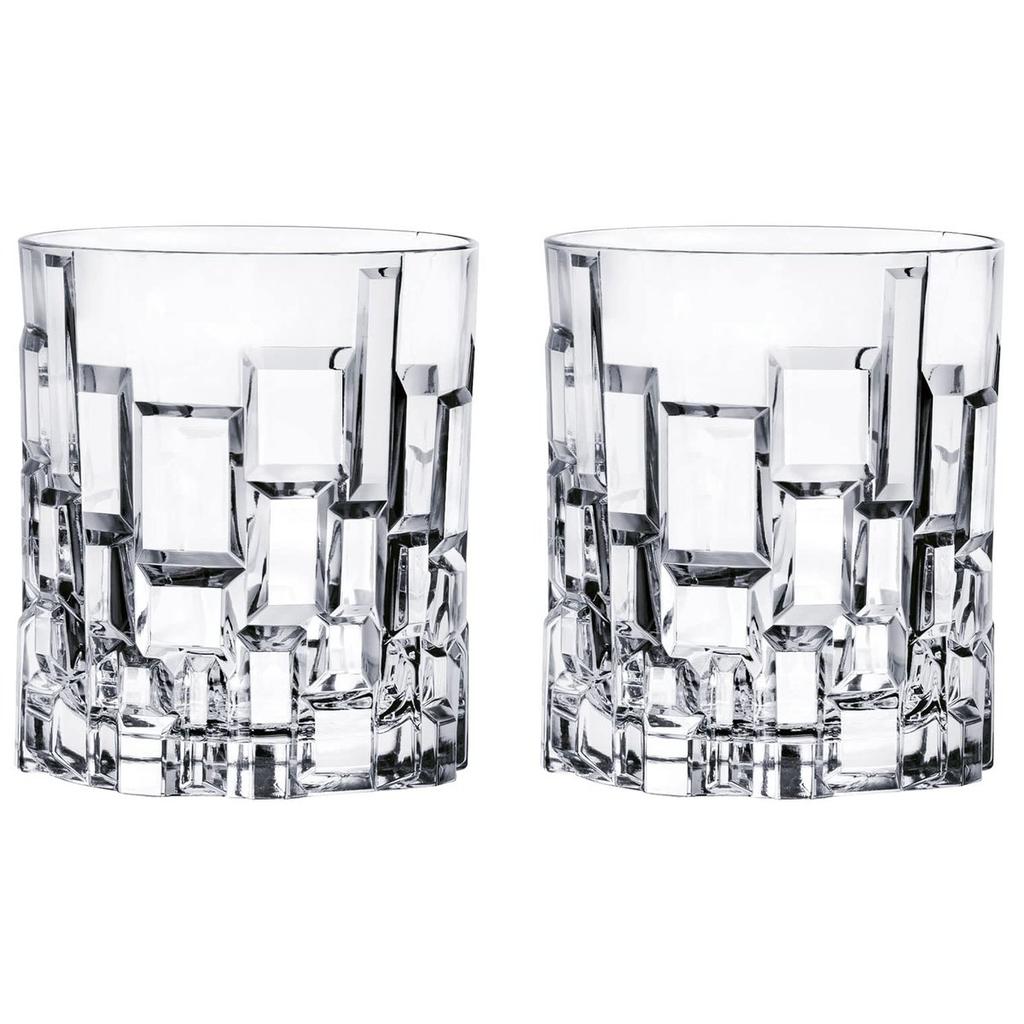Yoshitani Glass Etna Rock Glass Free Cup 300ml Pair Set RC-274-2 Lead-Free Crystal Glass Whiskey Tumbler