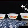 Thickened Multi-color Enamel Bowl with Lid for Noodles and Egg Beating