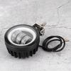 LED Arbeitsleuchte 6000K 30W Wasserdicht Runde Angel Eyes Lampe für Auto ATV Boot Offroad-Fahrzeug(Bernsteinfarbenes Licht )
