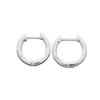 Cross-Border European & American Style Silver-Plated Hoop Earrings: Trendy, Simple, Thick Design
