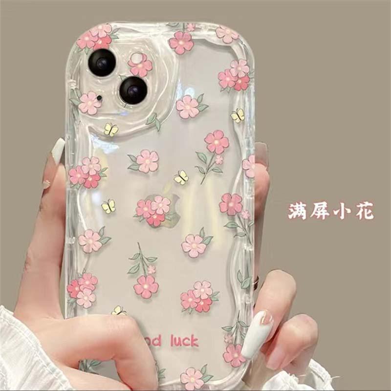Case For Samsung Galaxy S24 Ultra S23 Plus A55 A35 A54 A24 A14 A25 A15 A34 A53 A33 A73 A50 A30 M54 S20 S21 FE Cover Flower Soft