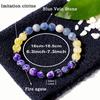 Blue Spot Stone Yellow Agate Purple White Dotted Agate Beaded Bracelet with Spacers Natural Fashion Jewelry for Men Women Daily Wear Gift
