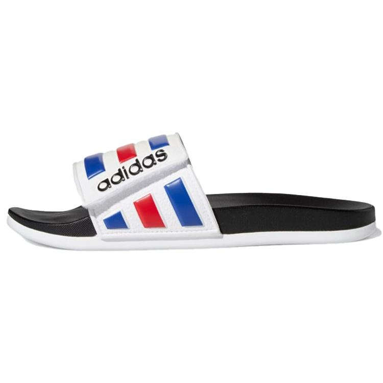 adidas Adilette Comfort Adjustable Slide  White Royal Scarlet  Men s FY8095 EU 46