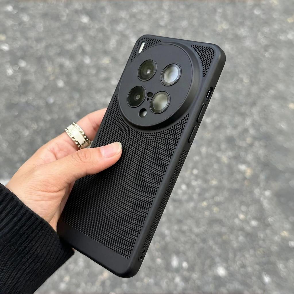 For VIVO X300 Ultra X300s Case Hard PC New Mesh Shell Heat Dissipation Anti-Drop Phone Cover For VIVO X300Ultra 5G Shell Bumper