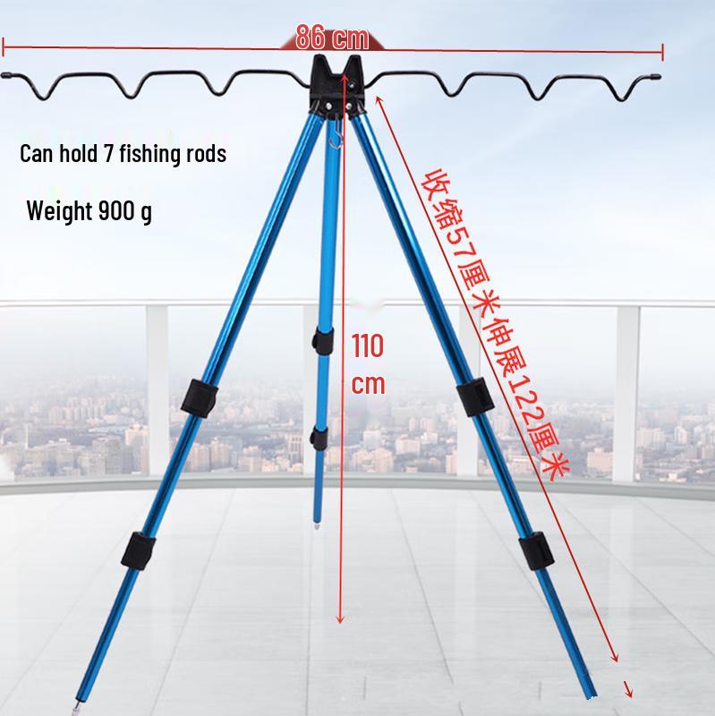 Oeny Telescopic Aluminum Fishing Rod Tripod Stand